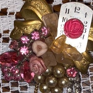 Vintage Handmade Pin from Costume Jewelry